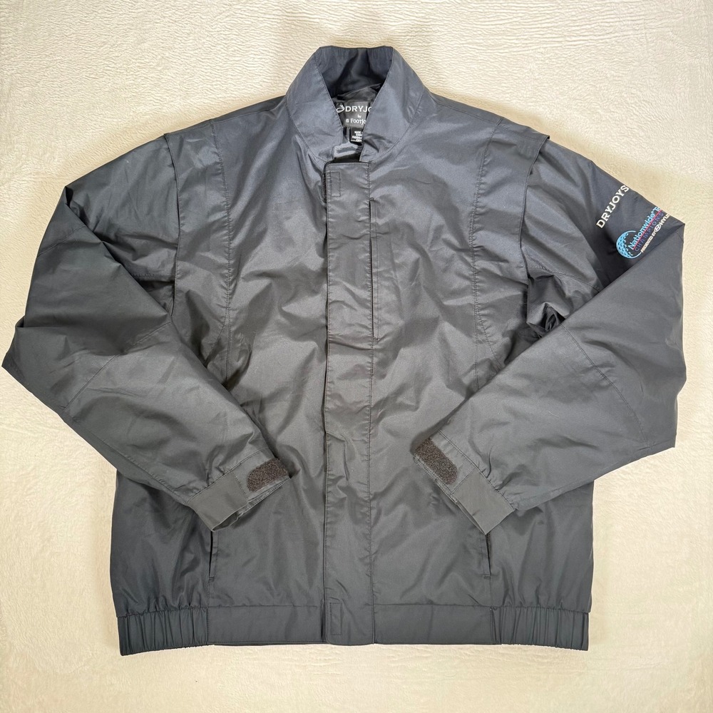 FootJoy DryJoys Nationwide PGA Tour Golf Rain Jacket Large Black Mens Waterproof